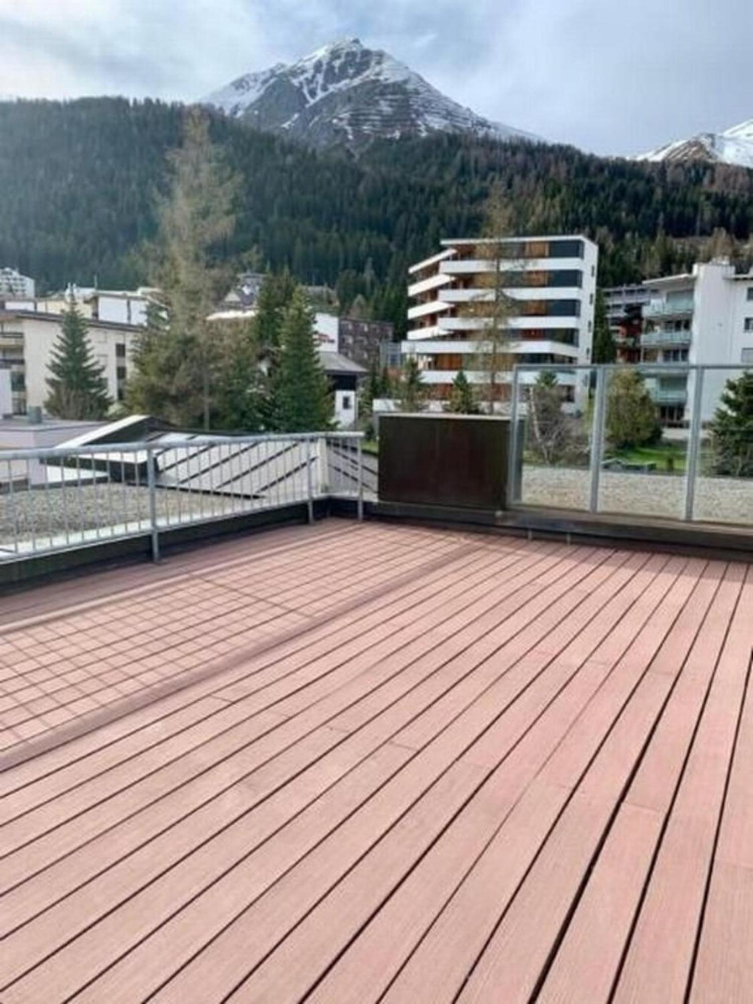 Ferienwohnung Gian, Zentral Mit Garagenstellplatz Davos Exterior foto